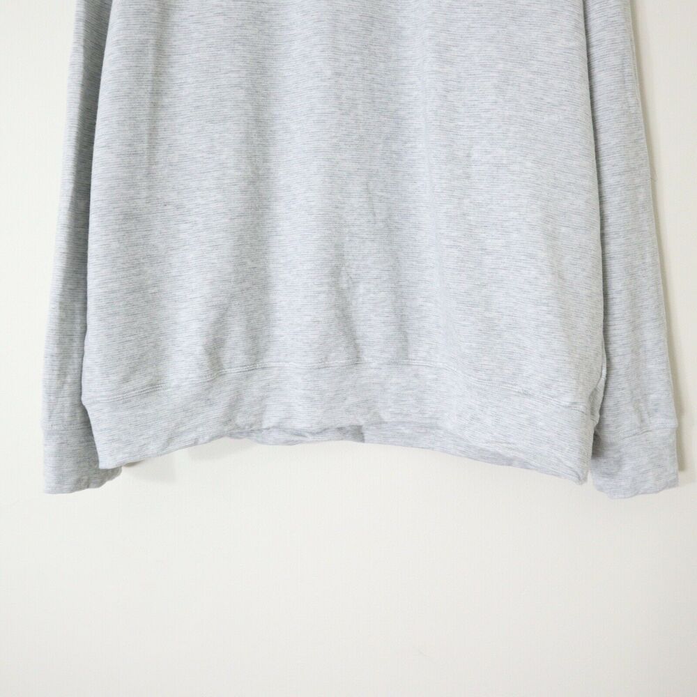 Athleta Size PM Studio to Street Sweatshirt Micro Stripe Heathered Gray - Picture 6 of 11